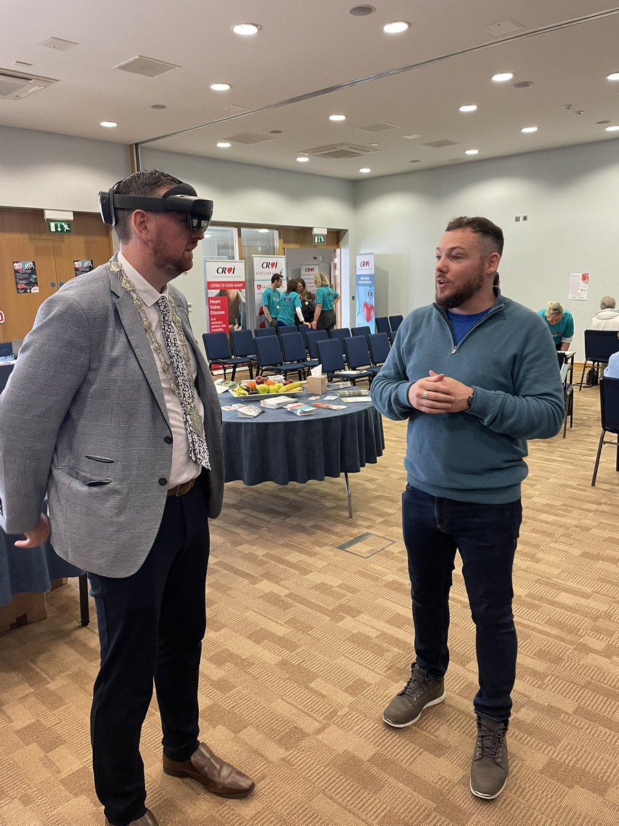 Edillonleetch's tweet photo. Thank you so much for being so generous with your time today @Mcubbard , it was a pleasure to welcome you to @CroiHeartStroke for #WorldHeartDay #HeartFest #WorldHeartDay22 Thank you also to @BenecolHCP for their sponsorship today. https://t.co/eY7h7ZhNXu