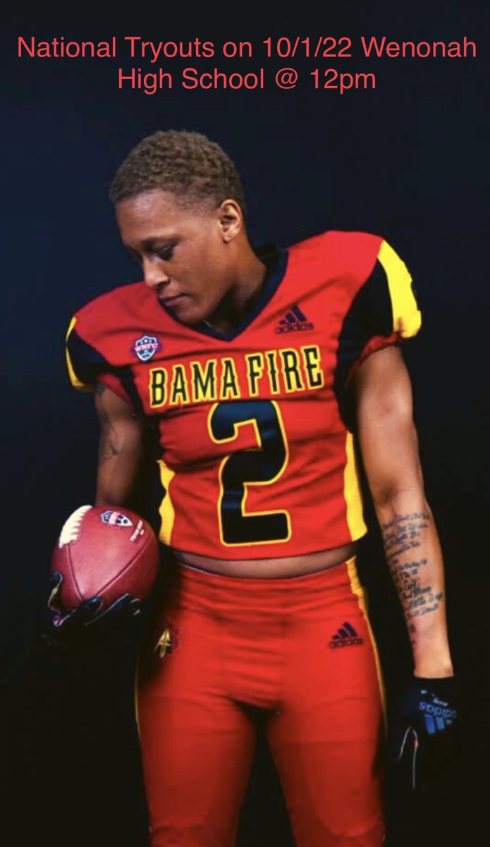 Alabama Fire (@alabamafire) on Twitter photo 2 days until tryouts 10/1/22 @ 12pm @ Wenonah High School #wnfc #womensfootball #birmingham <a href="/RyanHennessyTV/">Ryan Hennessy</a> @Fred__Davenport <a href="/KariOsep/">Kari Osep</a> <a href="/ChristinaChamb/">ChristinaChambers</a> <a href="/ChrisBreece/">Chris Breece</a> <a href="/DeeJacksonCBS42/">Dee Jackson</a> <a href="/_TaylorKauffman/">Taylor Kauffman</a> 2 days until tryouts 10/1/22 @ 12pm @ Wenonah High School #wnfc #womensfootball #birmingham <a href="/RyanHennessyTV/">Ryan Hennessy</a> @Fred__Davenport <a href="/KariOsep/">Kari Osep</a> <a href="/ChristinaChamb/">ChristinaChambers</a> <a href="/ChrisBreece/">Chris Breece</a> <a href="/DeeJacksonCBS42/">Dee Jackson</a> <a href="/_TaylorKauffman/">Taylor Kauffman</a>