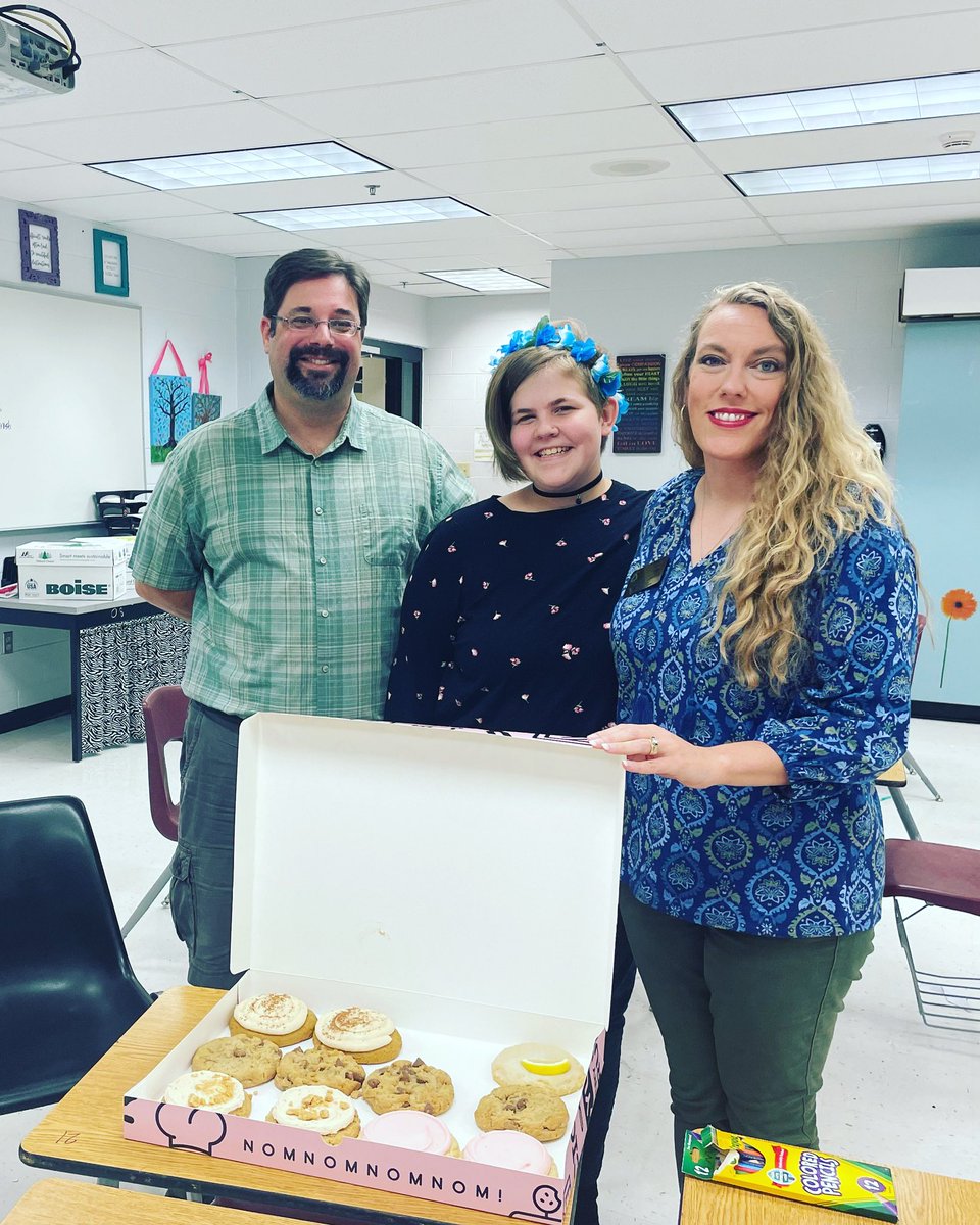 First conference of the night and this amazing FHN Knight family showed up with Crumbl cookies! #fcsteacher #thankful #crumblcookies #fhncommunity