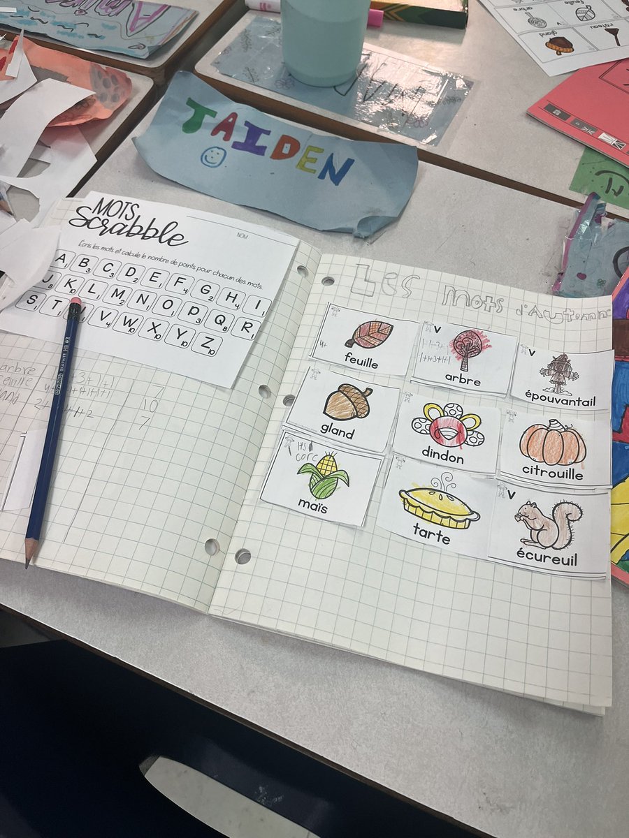 MmeRizzo's tweet photo. We started our fall word work in Gr.4/5 #automne @PATocsb https://t.co/YI0Ds6iUtP