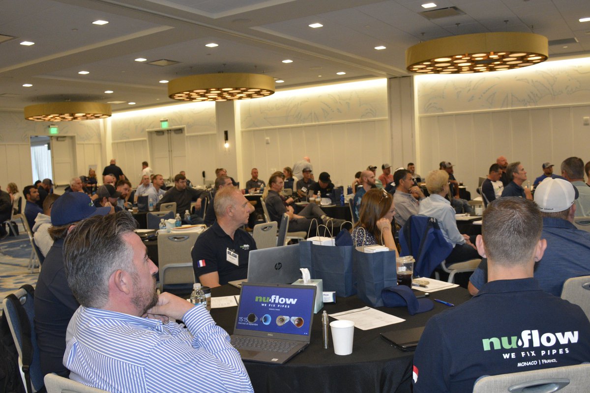 #NuFlow Summit is underway! Thanks to all of the contractors that travelled from across the US, France, Australia, Mexico and South Africa. Together we get better.
#WeFixPipes #CIPP #nodig #trenchless #trenchlesstechnology #pipes #pipelining #piperepair #sewer #sewerrepair