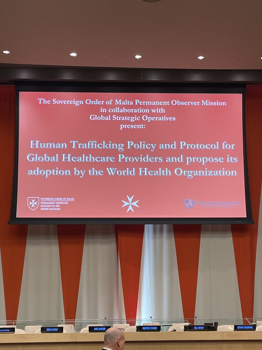 Congratulations and kudos to <a href="/CNOAnnaCerra/">Anna Cerra</a>.  Anna served on a panel today at the United Nations advocating for a global universal policy addressing human trafficking.   All of us <a href="/GreenHosp/">Greenwich Hospital</a> are so proud of you.