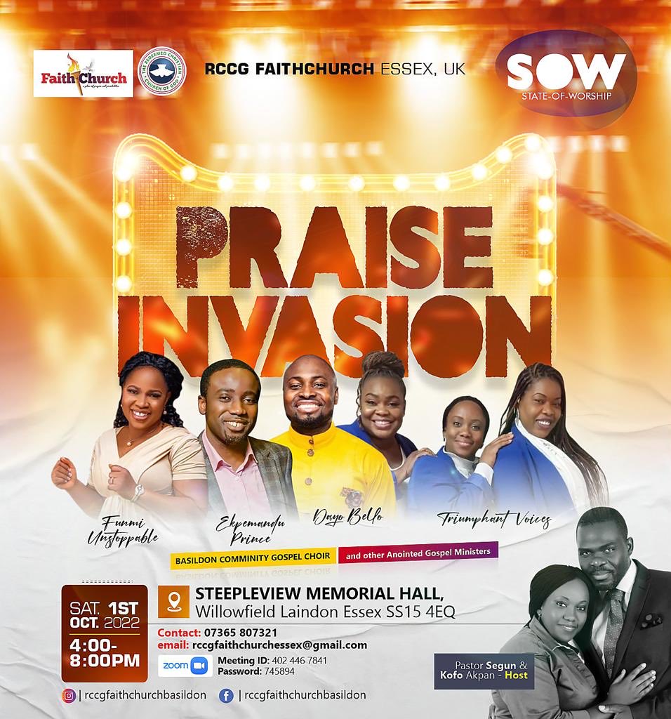 Funmiunstoppabl's tweet photo. This Saturday at 4pm Christ awaits you!
#funmiunstoppable https://t.co/BA8OOPa62r