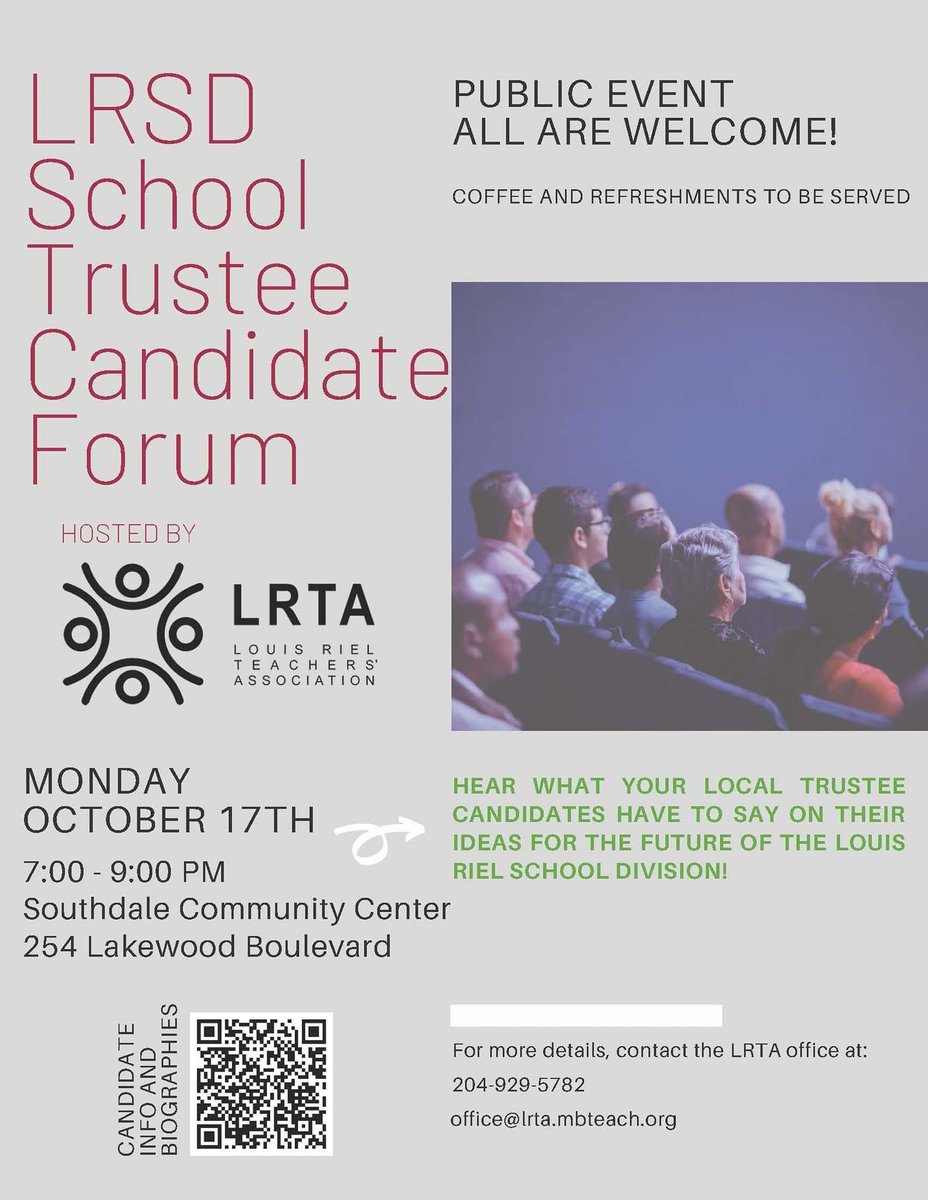 preslrta's tweet photo. Don’t let election day be your first time learning about who’s on the ballot. Join us on October 17 for an opportunity to hear from the school trustee candidates in LRSD. https://t.co/BfNhGwnnng