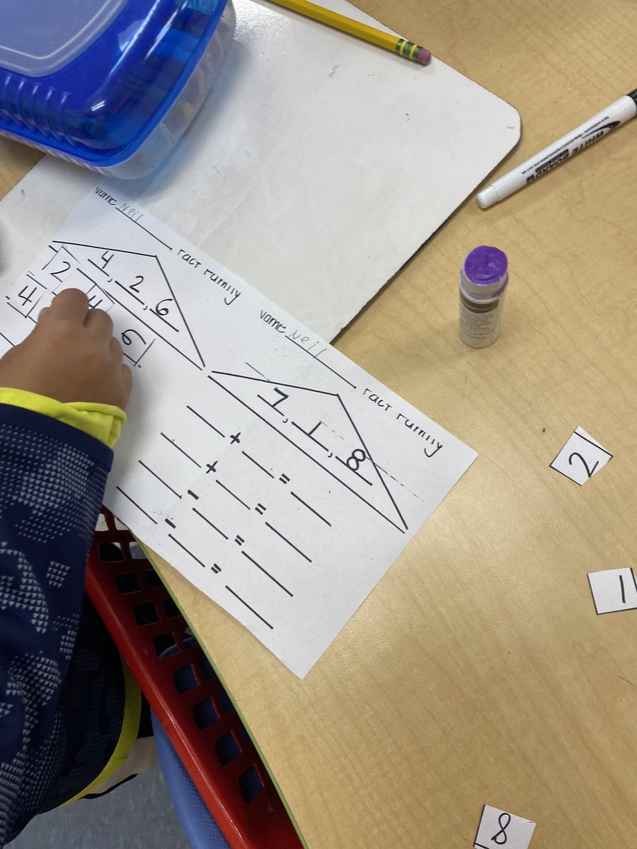 MsCanning1's tweet photo. Fact Families in action! https://t.co/fL90YZ13C0