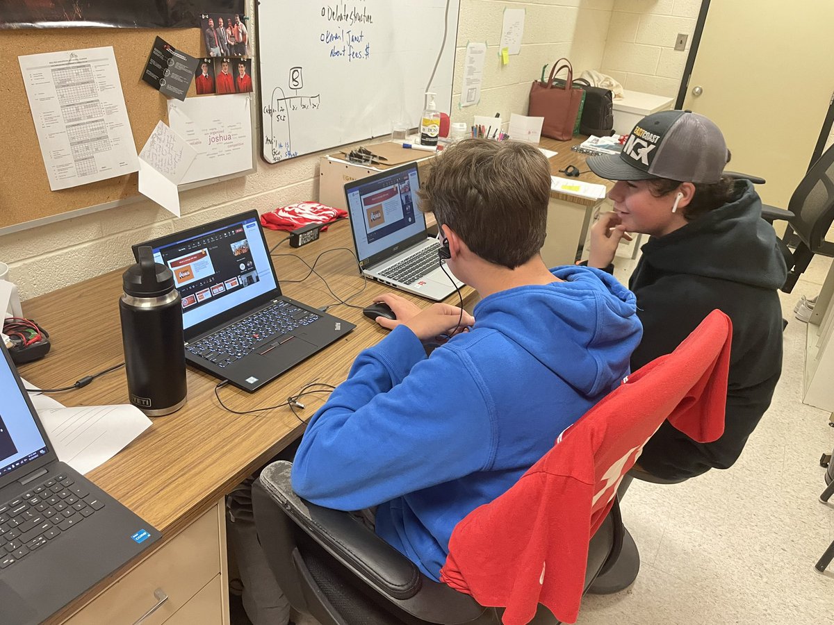 mr_jhebb's tweet photo. We are learning by doing. Taking action towards reconciliation in our Cohort classes this morning. Minecraft, artwork, virtual museum tours, Teams calls with our feeder schools; the learning happens in wide variety #futureready #rhs2022 #asdereconciliation @AnglophoneEast https://t.co/fLR9nGPr8l