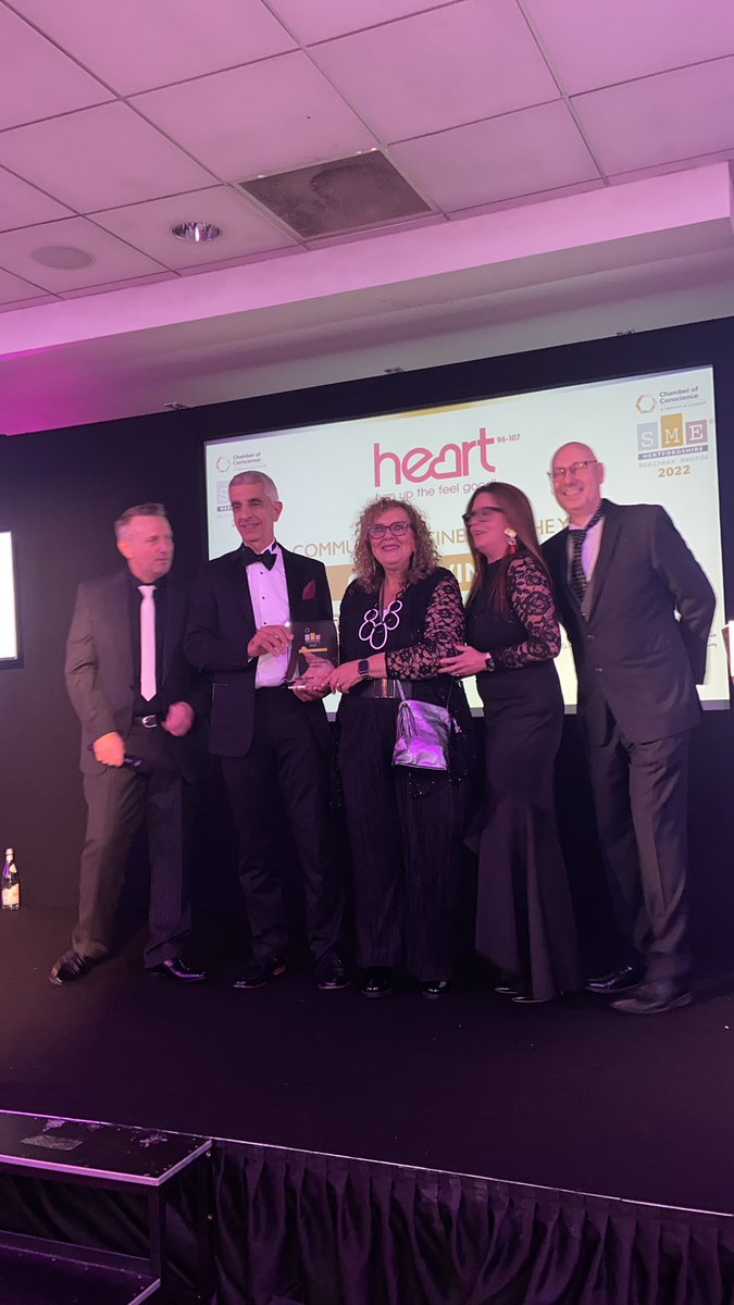 eventsandprmk's tweet photo. Huge congratulations to @GOODSFORGOODuk for being our Gold Winner this evening in the @HeartHerts Community Business of the Year 2022 category! #SMEHerts https://t.co/fvduNB7iPn