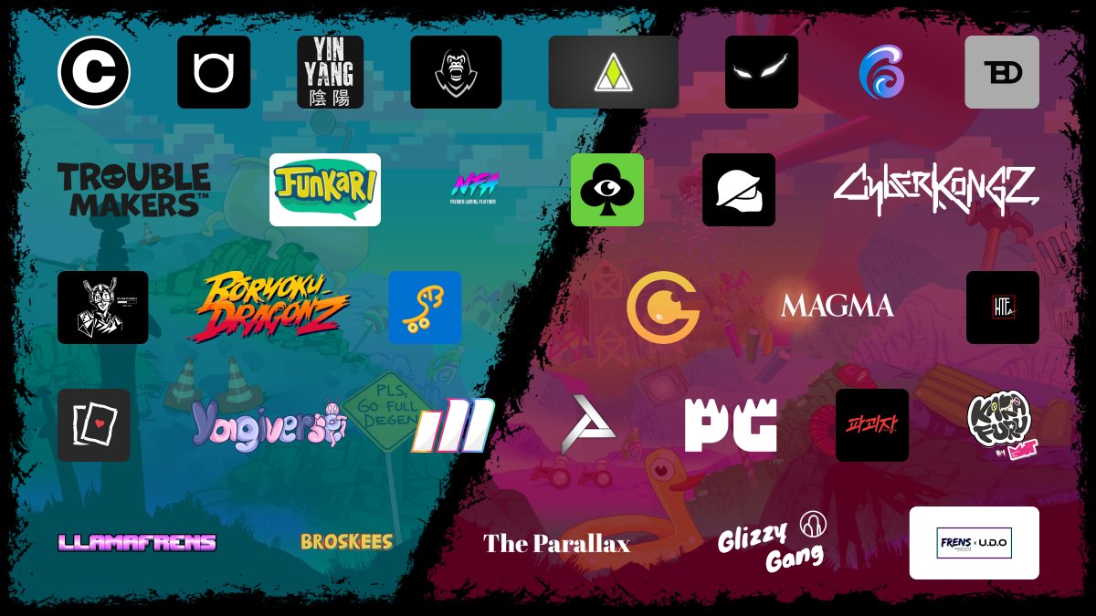 Congratulations, hope you're ready <a href="/NeoTokyoCode/">NEO TOKYO</a>, <a href="/CyberKongz/">CyberKongz</a> , @PGodjira, @ColliderCraft, <a href="/KarafuruNFT/">Karafuru</a>, <a href="/BoryokuDragonz/">Bōryoku Dragonz</a>, <a href="/NFArcade/">Non Fungible Arcade</a>, <a href="/illogics/">illogics</a>, <a href="/operationSIN/">operationSIN</a>, <a href="/ProjectYinYang/">Yin Yang Gang</a>, <a href="/TBDKitchen/">TBDKitchen</a>, <a href="/Magma_nft/">Magma</a>, <a href="/TheParallaxHQ/">The Parallax</a>, <a href="/AquaToolsNFT/">AquaHQ</a>, <a href="/Coniunio/">Coniun</a>, <a href="/asian_mint/">The Asian Mint</a>, @GatsbyTools ...