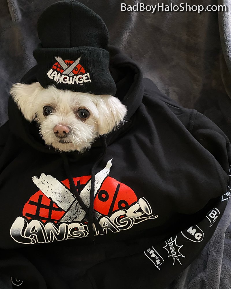 BadBoyHalo's tweet photo. LANGUAGE! NEW MERCH!!! I LOVE IT AND RAT DOES TOO!

https://t.co/IBj3AKqcWr https://t.co/aINQh9rAPK