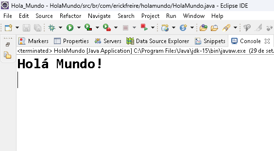ErickFr21883422's tweet photo. Holá Mundo en Java

#tecnologia #Java https://t.co/5zrzVUh55G