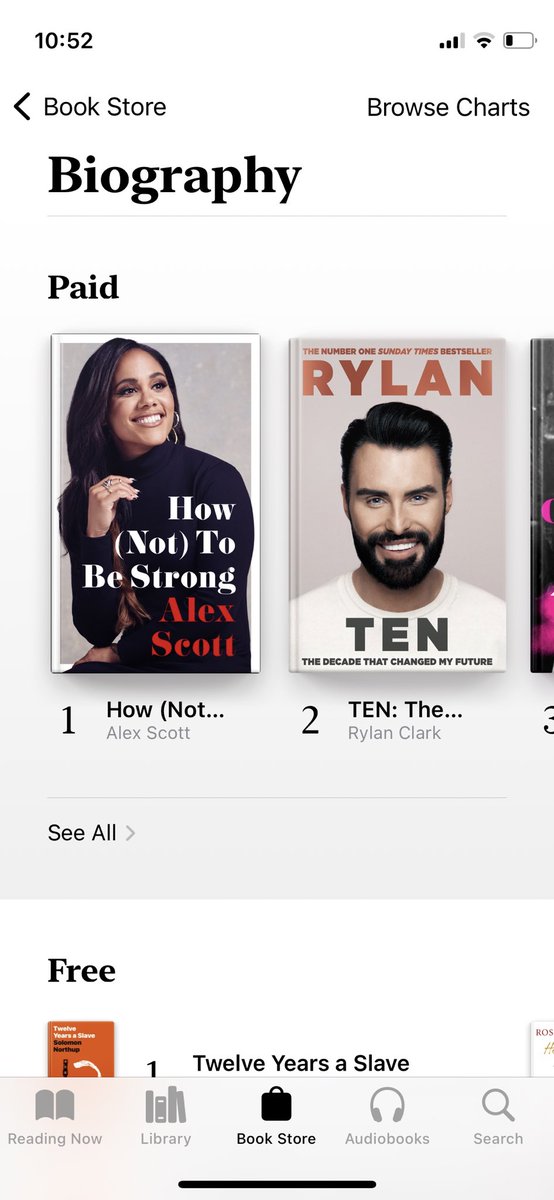 Charlottesayshi's tweet photo. @Rylan right… so I know you said you didn’t care where #RylanTEN charts… but look!! Number 2 in audio books, number 1 in audio biography’s number 2 in ebook biography’s and number 3 on Amazon 👏🏼 xxx https://t.co/u01UX0bWp9