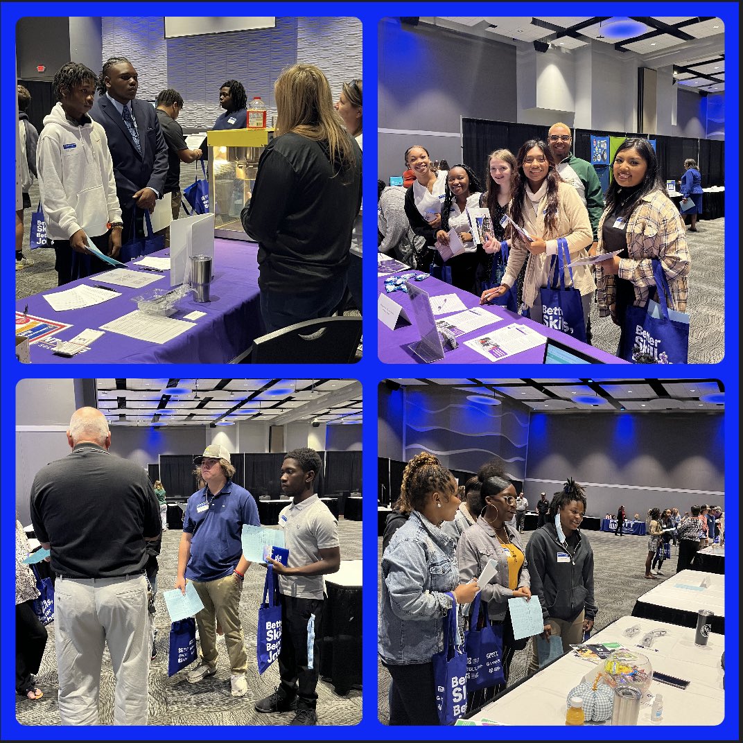 Exploring job opportunities at the Better Skills, Better Jobs job fair today at the Greenville Convention Center. #ChargingTowardsExcellence
