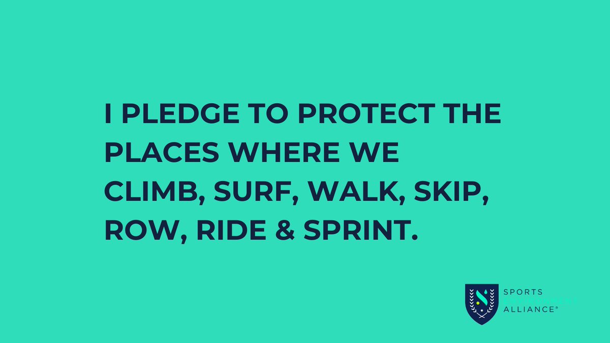 SEA_theChange's tweet photo. Let's take a moment to renew our pledge to our shared future and the places where we play. πππ³
#SEAPledge #SEA_theChange #NoPlanetNoPlay #climatechange #sustainability #sustainablesport https://t.co/a4avkKVxhO