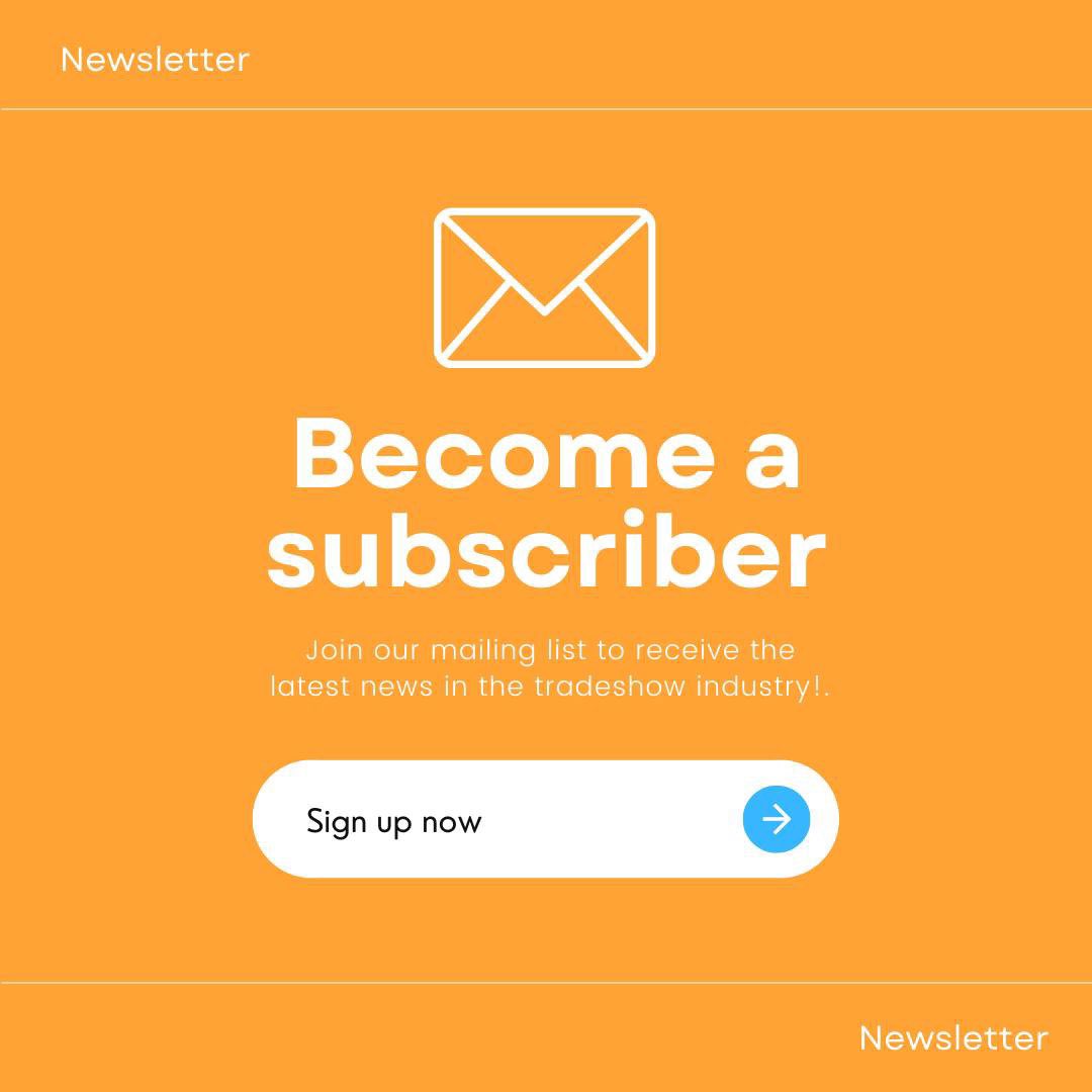 ExhibitsLab's tweet photo. Subscribe to our newsletter! Scroll to the bottom of our homepage to sign up for all the latest industry news and tips when designing your next #tradeshow! https://t.co/93n8ePUPU0