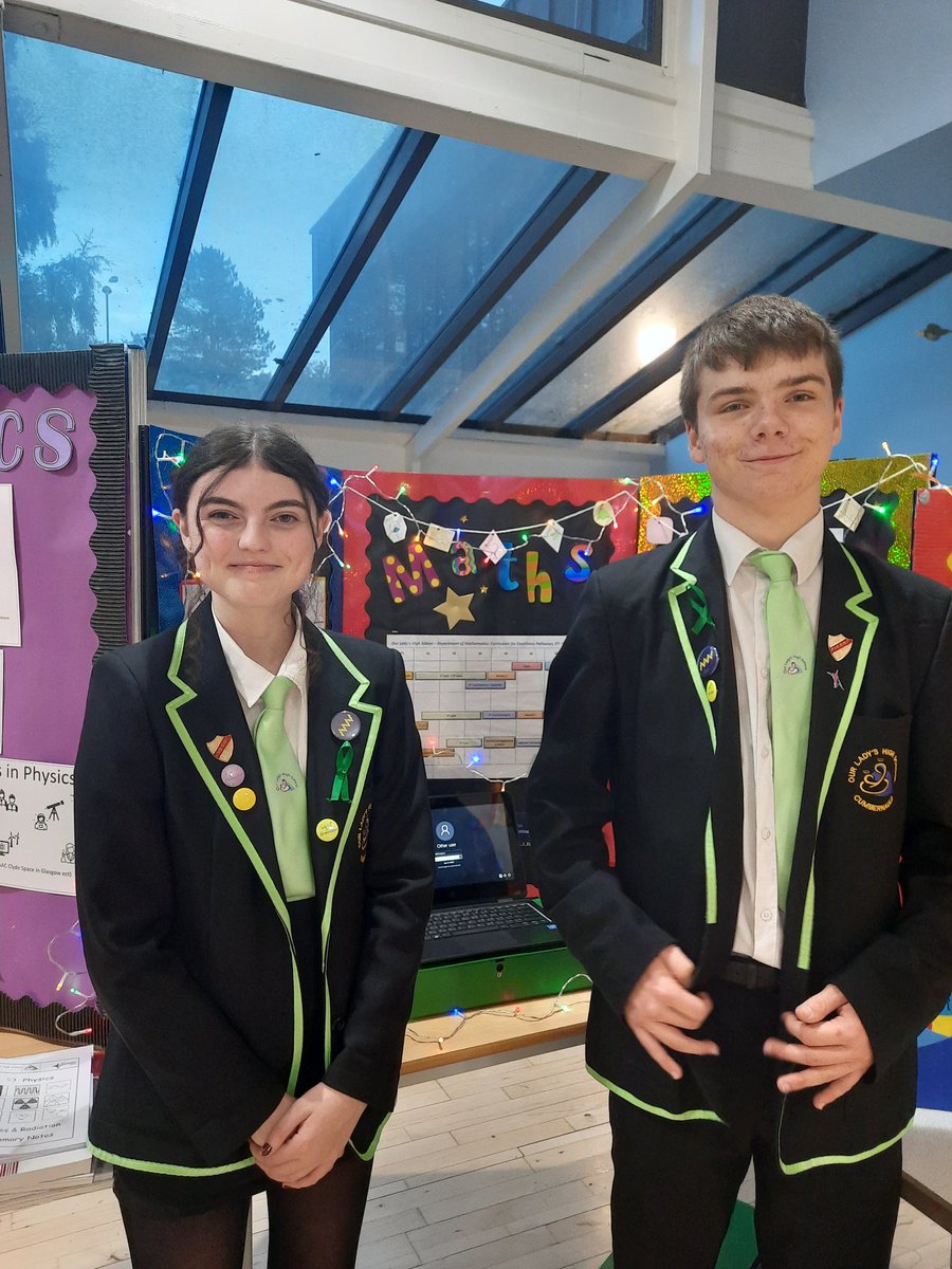 P7 Parents Open evening. Our Maths Ambassadors did a great job preparing for and representing the Maths Department tonight. Thank you! <a href="/OLHSCumbernauld/">OLHS Cumbernauld</a> #TheOurLadysWay