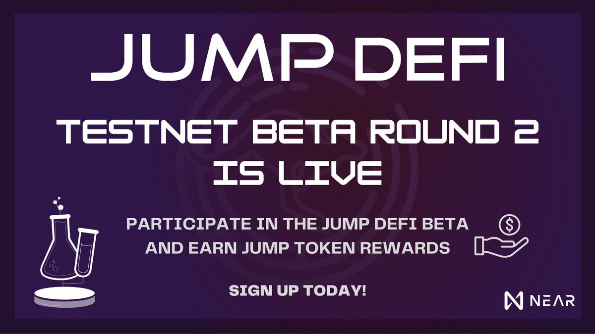 JumpDeFi's tweet photo. JUMPERS 🫵 The time has come 👀

Round #2 of the Jump DeFi Testnet Beta is LIVE🎉

You will earn $JUMP for participating IN ALL THREE ROUNDS of the Jump Beta

Click the link below to sign up for the Beta and follow the instructions to earn your JUMP reward
https://t.co/fprFJGcI2h https://t.co/5WsMujkKFU