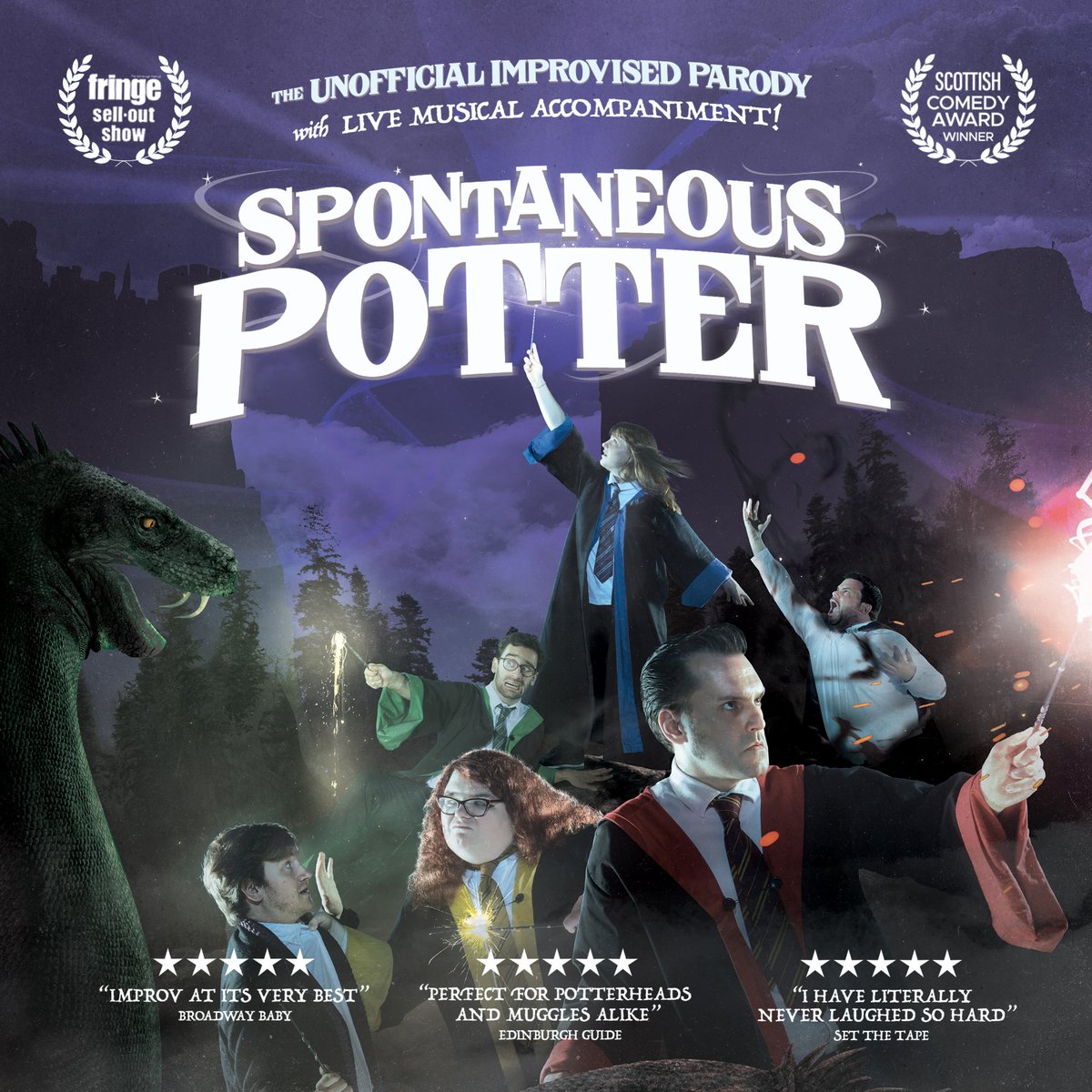 Just in from seeing Spontaneous Potter at the Epstein Theatre tonight. Not laughed so much in ages. 
It was a fanfic lovers delight