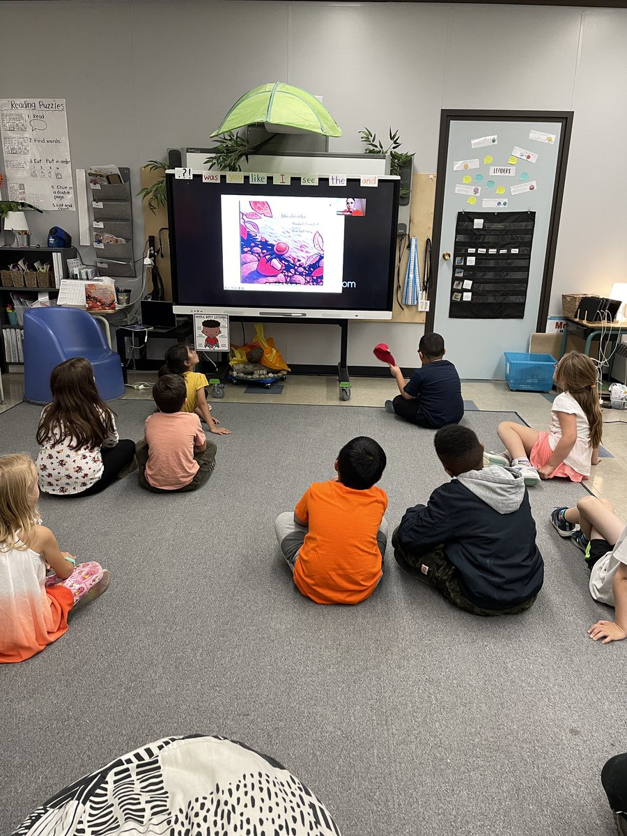 lorijonescbe's tweet photo. Today we honoured Orange Shirt Day by listening to Nichola Campbell read “Shi-Shi-Etko,” discussing how school should look and feel, and spending time outside with our new Kindergarten friends to clean up our school yard. @Weescientists https://t.co/qtYjyycZdE