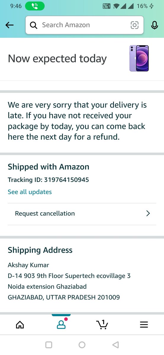 Shresht61146232's tweet photo. Running late from 4 days and still did not got any response from your team
First it is showing delieved on 26th september and now on 29th but today also i did not received any product.
@amazonIN @AmazonHelp @amazon 
@ConsumerReports https://t.co/n9FOJDlRee