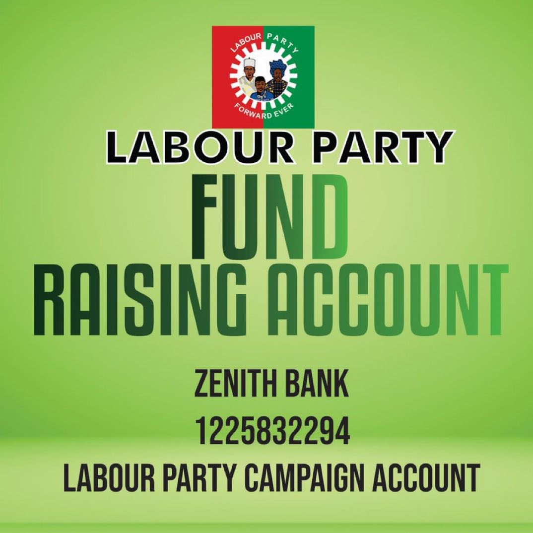 BREAKING: The official fund raising account for Labour Party campaigns.