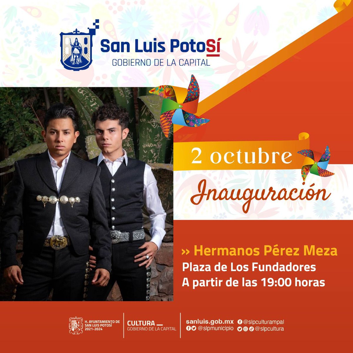 gpsinformativo1's tweet photo. #METRÓPOLI | Inaugurarán V Muestra Internacional de Folklore y Artes Tradicionales

🟢Abrirá con desfile de grupos folklóricos de cuatro continentes 

🟢Además de la presentación de los  potosinos Hermanos Pérez Meza @MickyAlexOffi en la inauguración  
🔗https://t.co/7hcNyMhrox https://t.co/nveuDQl6Kn
