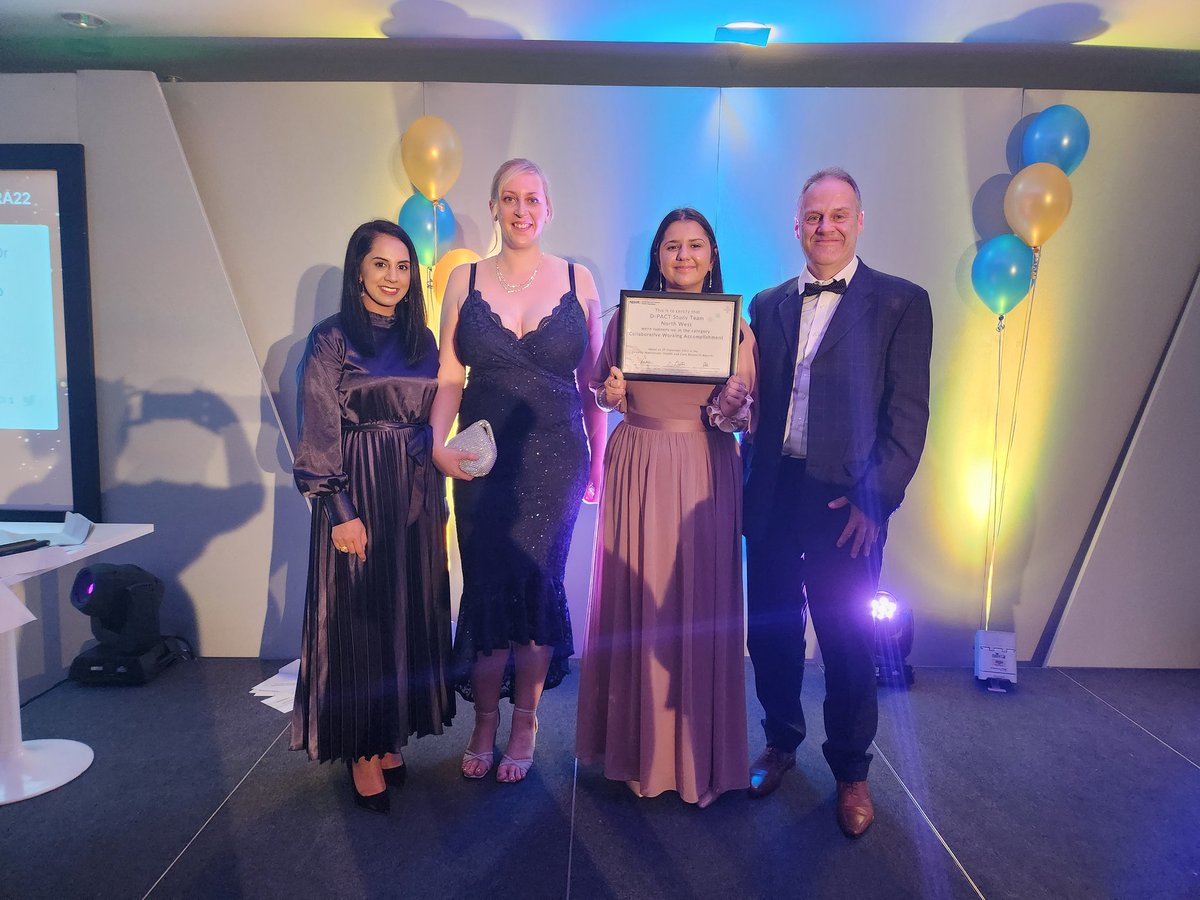 Thank you for the nomination and the wonderful evening @NIHRCRN_gman  Go DPACT NW !!! #GMHCRA22