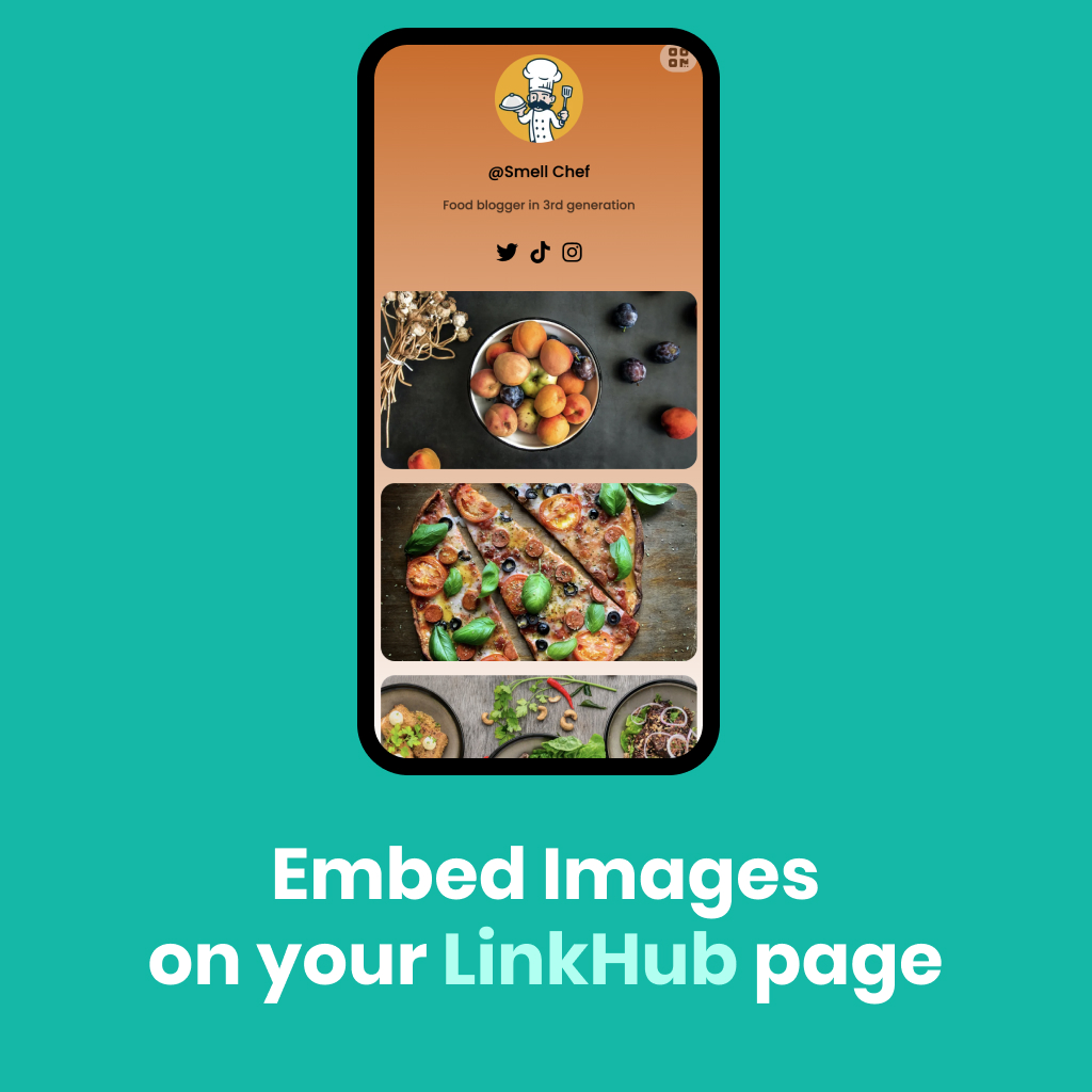 lnkhub's tweet photo. We have added new feature to LinkHub, images embedding into you page. Smart Page builder for your link in bio. #linkinbio #pagebuilder #newfeature https://t.co/WHU4lhsx47