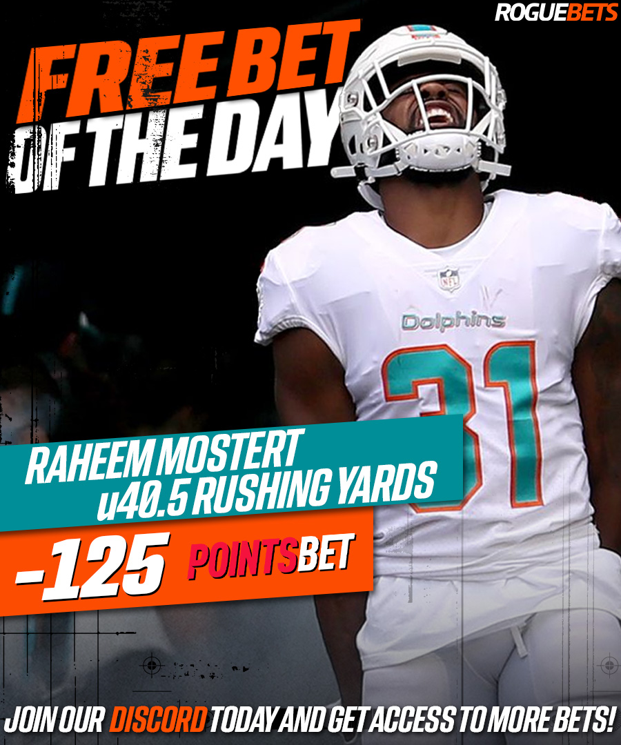 BettingRogues's tweet photo. Free bet of the day!

If you want more bets like this join our FREE discord and get weekly NFL bets from our top analysts.

Let's win together!
https://t.co/KzkSbknfWH https://t.co/zTyAzoeGCw