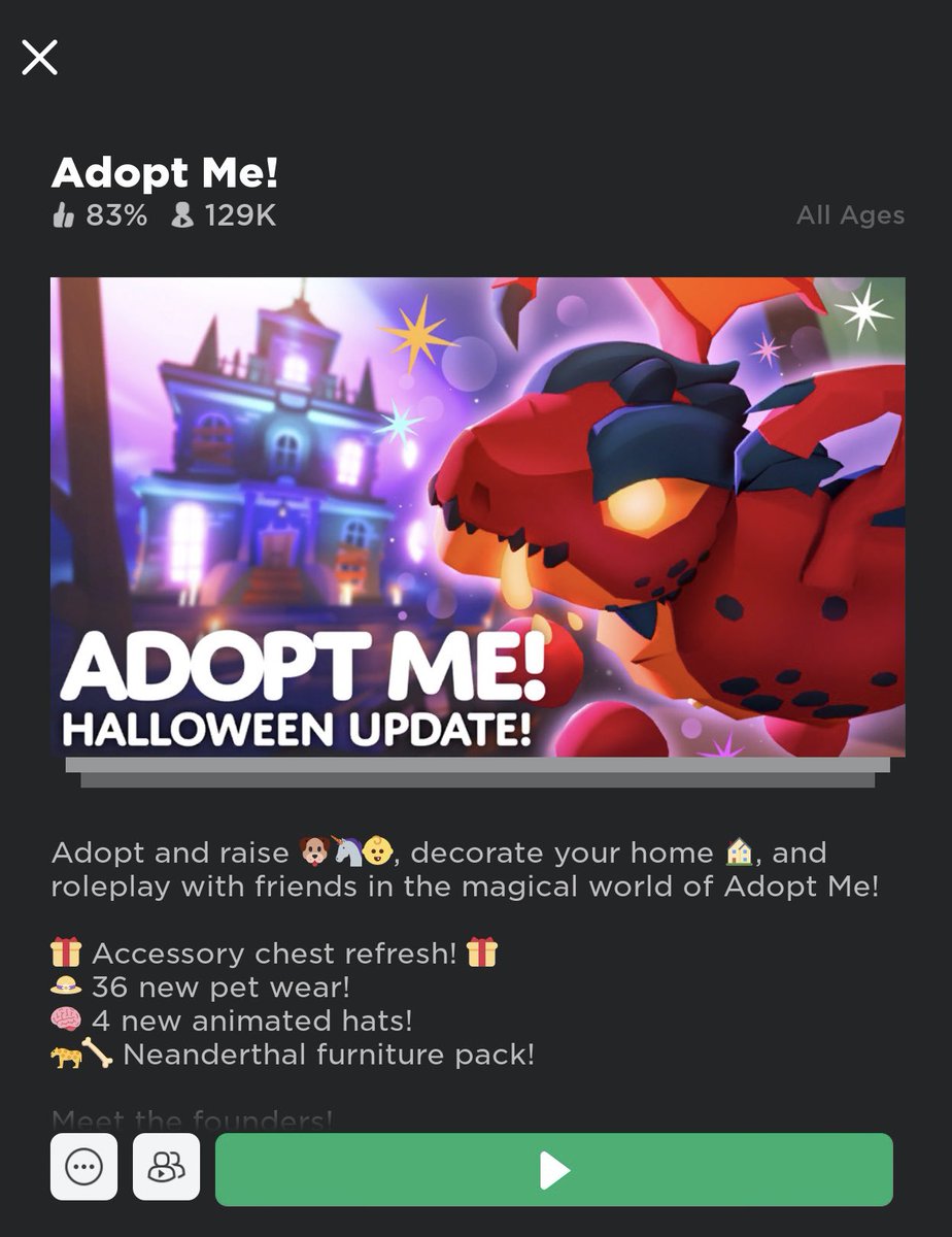 BoPlaysRoblox's tweet photo. Uhhhhhh… did ADOPT ME accidentally load the wrong Thumbnail photo. This was only posted for a couple minutes &amp; then taken down. 
Omgosh, I can’t wait 😱😬
#playadoptme #adoptme #Adoptmetrades https://t.co/9Q5DYxK2oH