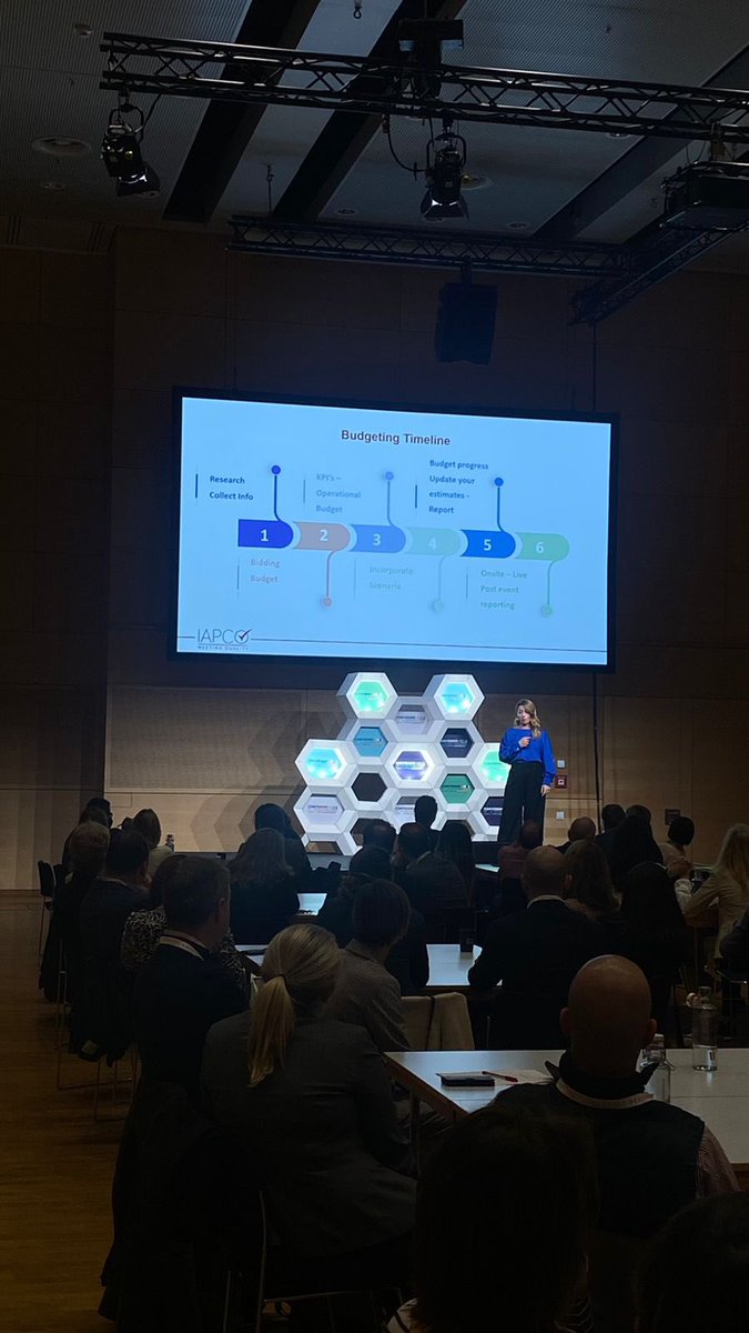 SissiLygnou's tweet photo. Happy to share the scene with @iapco President @lahavori, speaking about budgeting in uncertain times at IAPCO session @pcmahq #PCMAEMEA 2022 https://t.co/jyd9vpwzVh