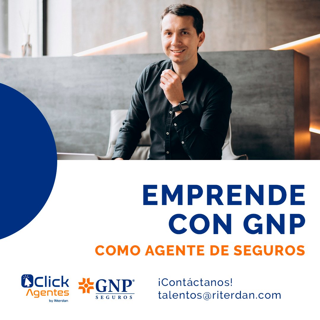 clickagentes's tweet photo. Si ya eres agente de seguros pega el salto a
la aseguradora mexicana más grande.
#ClickAgentes #GNP https://t.co/XgTZS94cdO