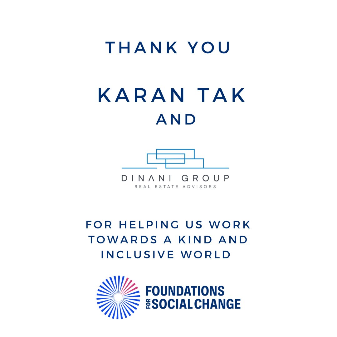 Today we're recognizing Karan Tak, a new member of our fundraising campaign cabinet, and the Dinani Group, who have donated $50 000 to support our New Leaf Project, providing those experiencing homelessness with dignity, choice and direct cash transfers to support their needs.