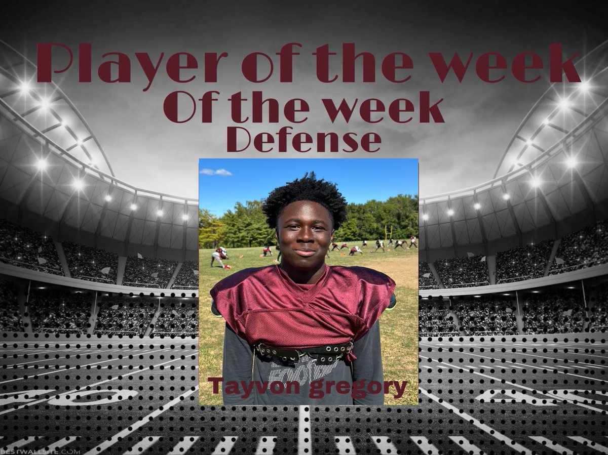 Congrats to @Iam4Von4 for his nomination of defensive player of the week for his performance against McCluer last weekend. Keep working.