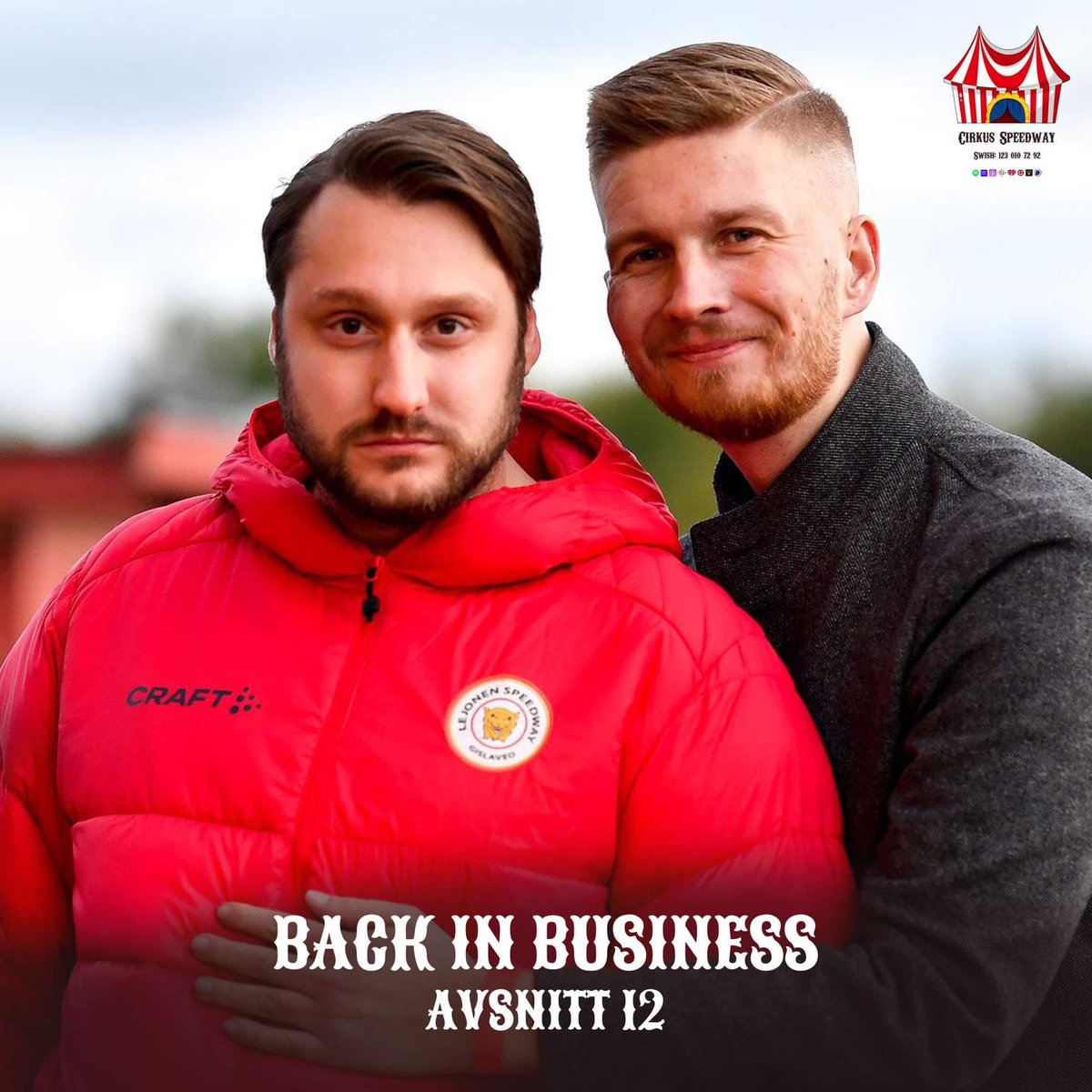 AVSNITT 12 - BACK IN BUSINESS

JW är tillbaka efter sjukdom. Ricky följer speedwayen med en hjärnhand från Småland. Alex svävar vidare med Lejonen.