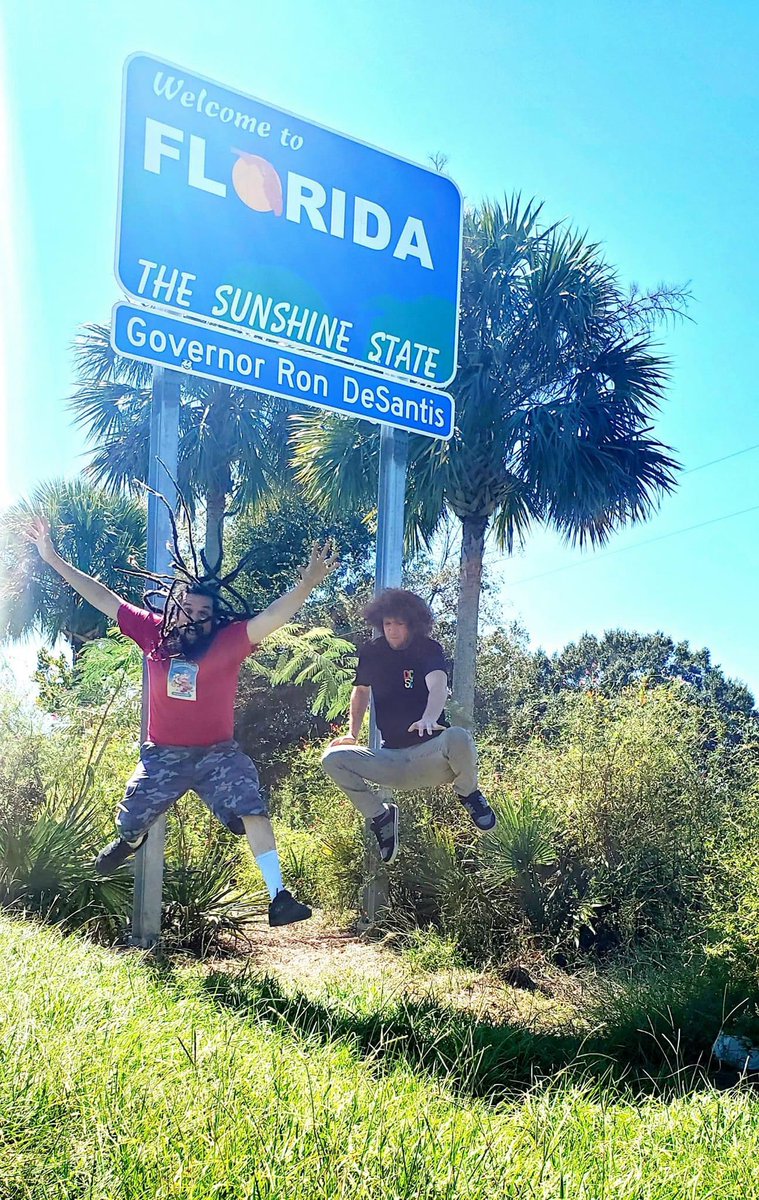 We made it to Florida!!! ☀️🌴🌴🌴🏖🌊🌊🌊
Unfortunately our Orlando and Tampa shows had to be postponed....but our Crestview Florida show is Full On this Sunday Oct 2nd at Jimmy's Jukebox... 🤘😁🤘

 #Florida 
#Sunshine 
#Hemlock 
#BeachLife 
#HeavyMetal 
#KARMAgeDDoN2022
