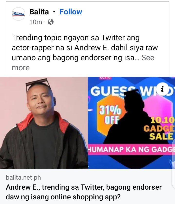 si toni g. nasa shopee tapos andrew e. sa  lazada naman. eh di mag didivisoria na lang mga kakampenks nyan ?  🤭