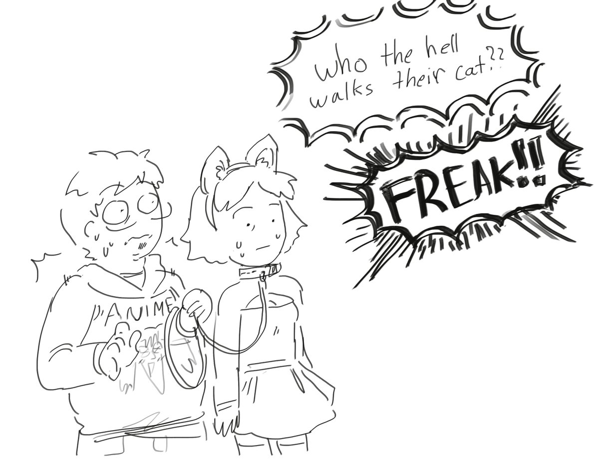 My reply for the cat leash couples 