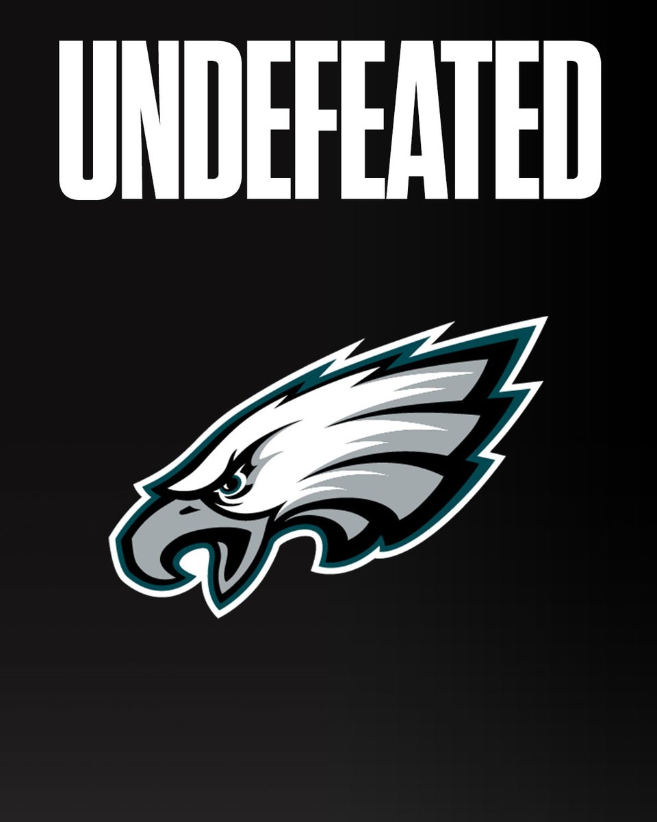 And then there was ONE. 

RETWEET if your team is UNDEFEATED. #FlyEaglesFly