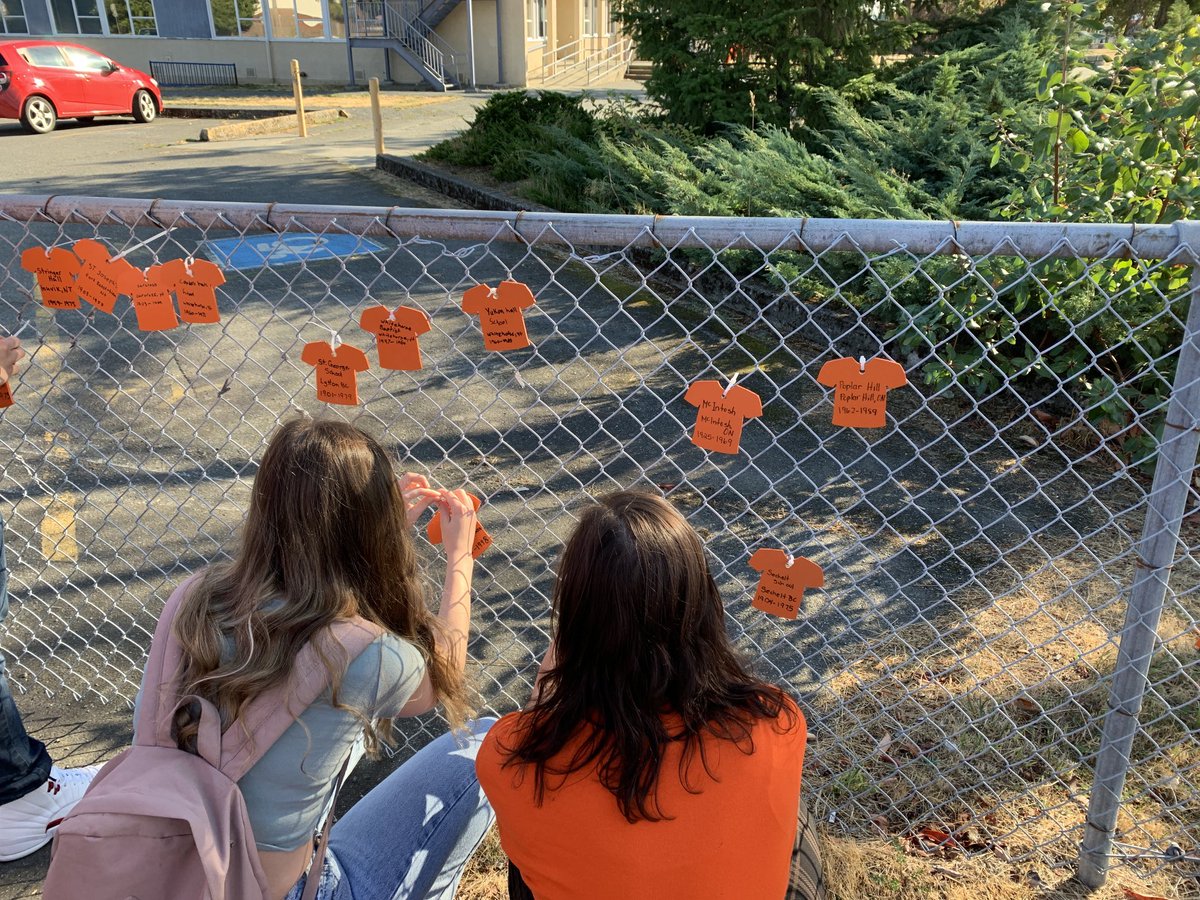#morethanschool Thank you Troy J and Wendy B for the amazing art installation honouring residential history - thank-you for being such amazing leaders at our school and the community - you take where we need to go ❤️🔥