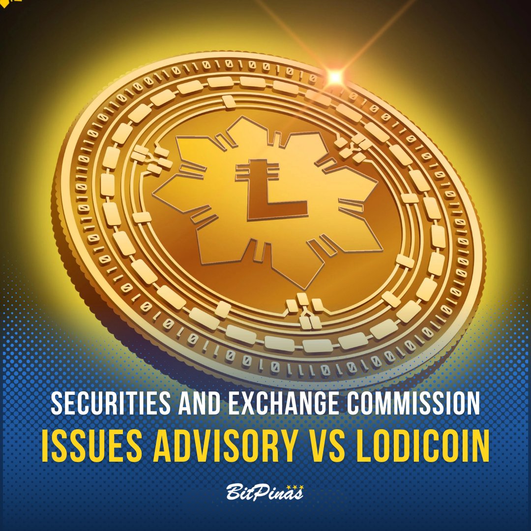 bitpinas's tweet photo. BREAKING NEWS @SEC_Philippines has issued ADVISORY vs LODICOIN, which is registered as a BPO, for illegal investment scheme https://t.co/JY1NWzGdoR https://t.co/d5whHhub48
