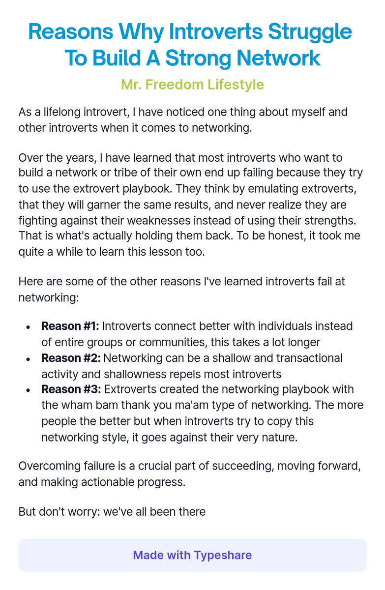 EricLaShun's tweet photo. Introverts try to play by the extrovert playbook leads to failure https://t.co/OPvaBaQsfl