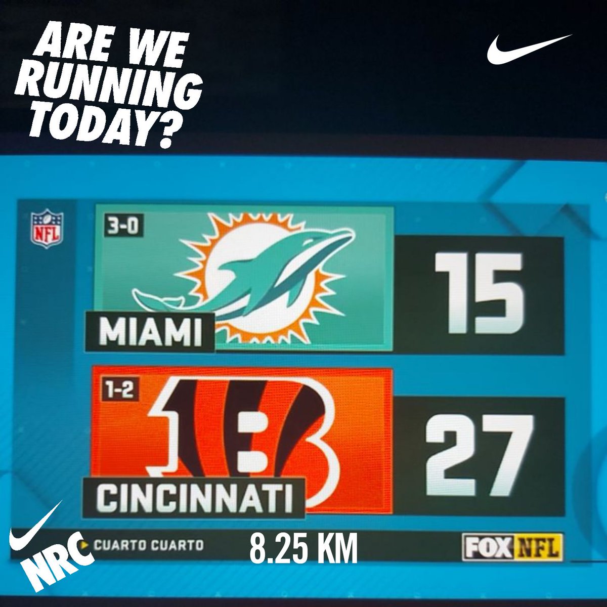jsgctec's tweet photo. Les dijo, ya se hizo vicio #thursdaynightfootball y hoy nuevamente 100km en un mes!!! #touchdown Baby!!! @ManicomioRunner #Reto2022kms https://t.co/xLu6iboAv0