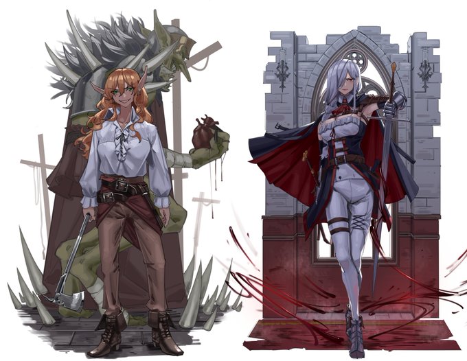 Drawings of my personal project "The Embodiment of Sins" 