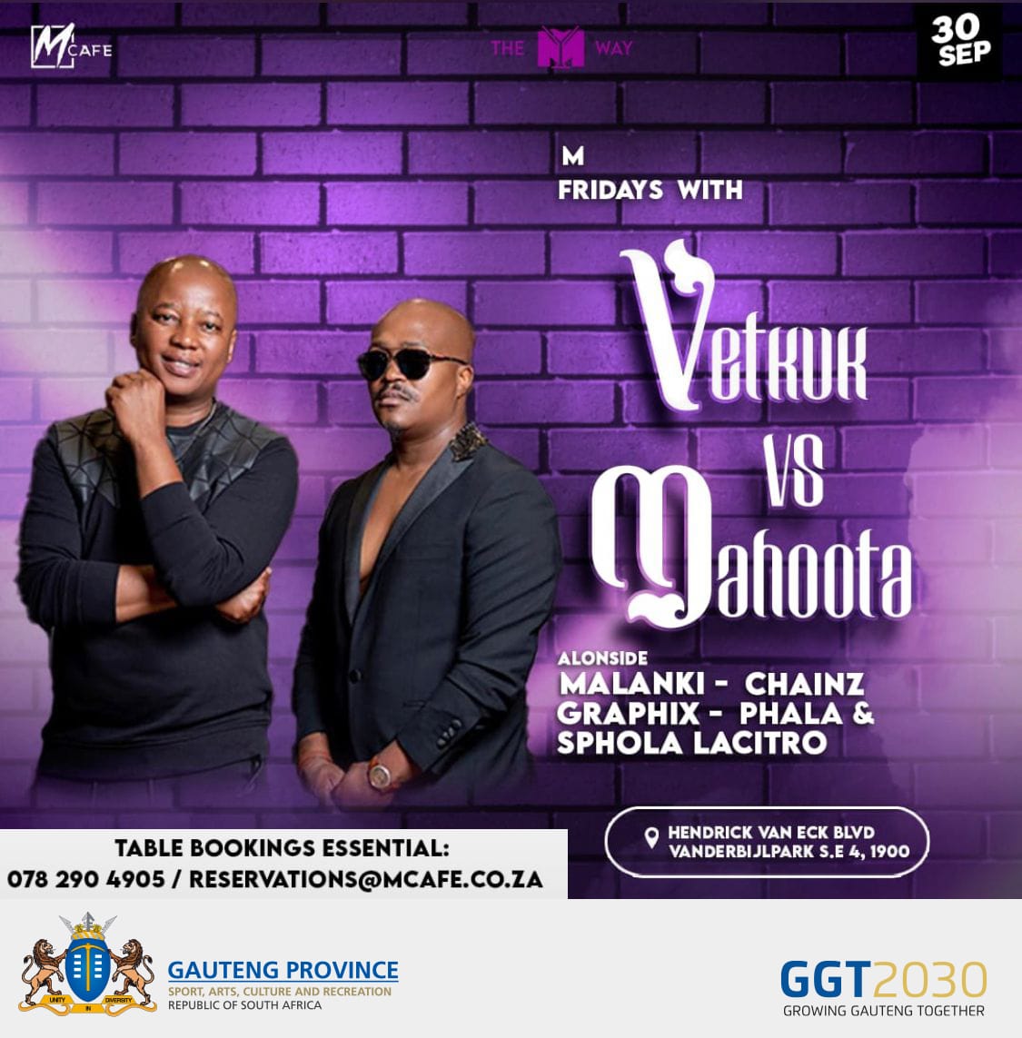 TheMway in collaboration with #GautengSARC ke Bana le Mahoota and Vetkuk..