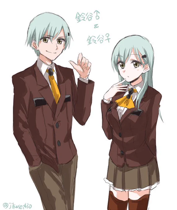 男体化…………性癖なんだよな…………(⚠️艦これとラブライブとウマ娘の男体化絵です) 