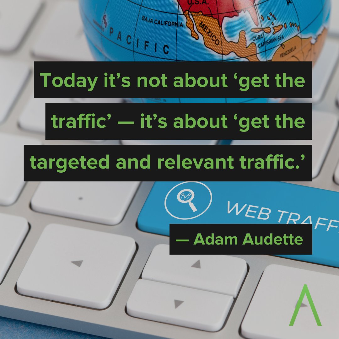 Sure, your website has traffic, but is it the right traffic? 

#Websitetraffic