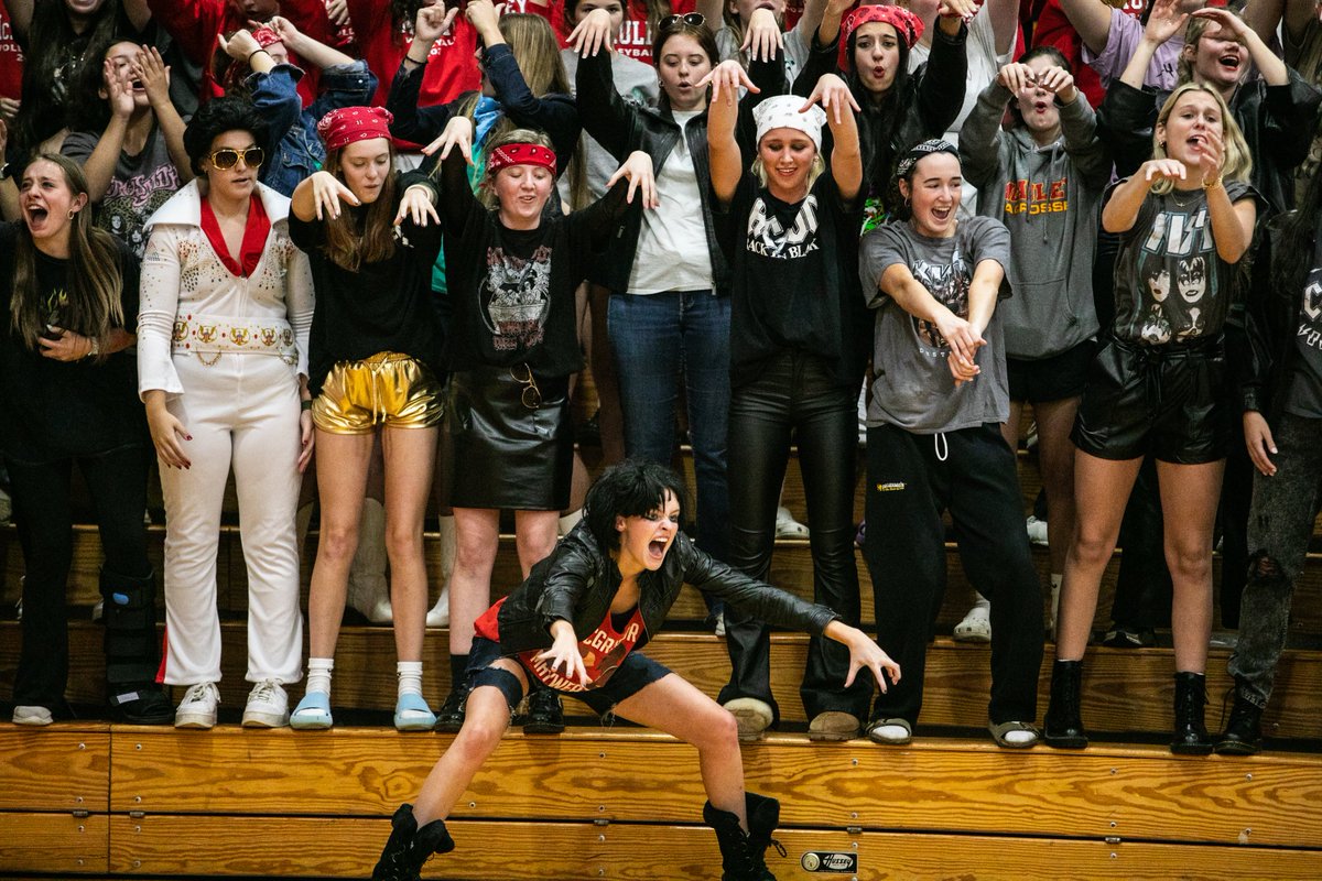 VincentDJohnson's tweet photo. The #MotherMcAuley student section is just fun to photograph. I honestly don't know what's going on over there half the time, but they're sure as hell having fun – and I love it! @MMcVarsityClub https://t.co/jLUkmNQefp