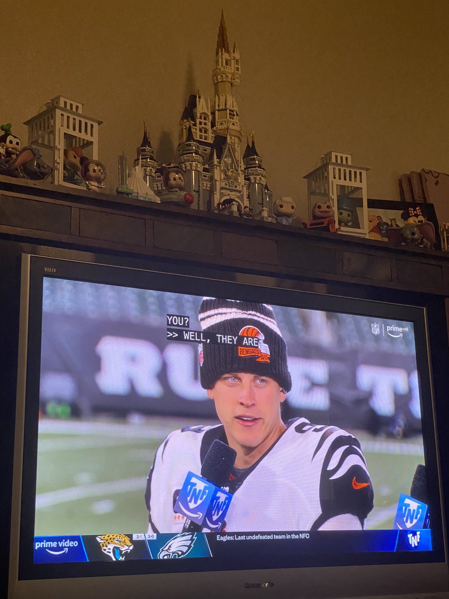 I just adore him. I hope this interview never ends. Who needs sleep? #Burrow #Bengals