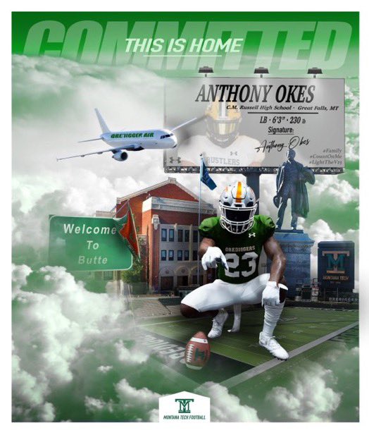 I’m excited to announce my commitment to Montana Tech! #Family #CountOnMe #LightTheV23⚒ <a href="/CoachKyleSamson/">Kyle Samson</a> <a href="/CoachMagana/">Coach Magaña</a> <a href="/AricWilliams3/">Coach Aric Williams</a> @coachdthatcher <a href="/MonTechFootball/">Montana Tech Football</a>