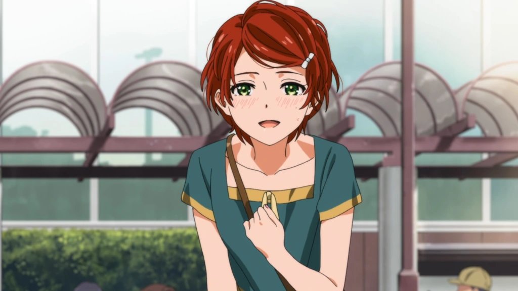 orangeotd's tweet image. the orange anime character of the day is momoe sawaki from wonder egg priority! she's trans (heavily implied)!